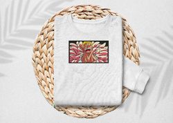 embroidery doflamingo anime anime hat t-shirt, unisex t-shirt, streetwear
