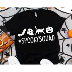 Spooky Squad Svg, Funny Halloween Shirt Svg, Kids Halloween Shirt Svg, Family Halloween Party Svg, Trick or Treat Svg fo