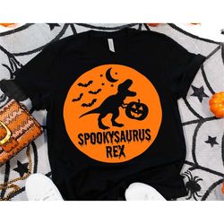 Halloween T Rex Svg, Spooky Saurus Svg, Kids Halloween, Funny Svg, Trick or Treat Svg, Dinosaur, Boy Spooky Svg Files fo