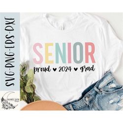 Senior 2024 SVG design - Class of 2024 SVG file for Cricut - Senior shirt SVG - Graduation Cut file - Digital download