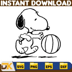 Snoopy Svg, Peanuts SVG, Snoopy clipart, Snoopy Svg, Snoopy Printable, Charlie Brown SVG, Snoopy Silhouette (194)
