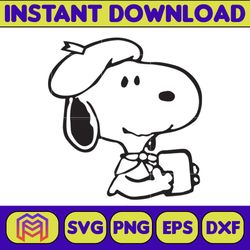 Snoopy Svg, Peanuts SVG, Snoopy clipart, Snoopy Svg, Snoopy Printable, Charlie Brown SVG, Snoopy Silhouette (135)