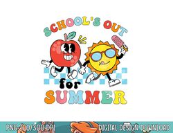School s Out For Summer Graduation Teacher Kids Retro Groovy  png, sublimation copy