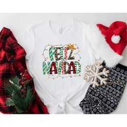 Feliz Navidad Shirt, Camiseta Navidea Para Latinas, Merry Christmas Shirt, Latinas Cactus y Sombrero, Mexican Christmas
