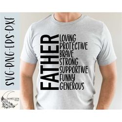 Father SVG design - Dad shirt SVG file for Cricut - Fathers Day SVG - Fatherhood Digital Download