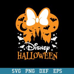 Disney Halloween Mimine Ear Svg, Disney Halloween Svg,  Halloween Svg, Png Dxf Eps Digital File