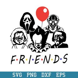Horror Friends Svg, Horror Characters Svg, Halloween Svg, Png Dxf Eps Digital File