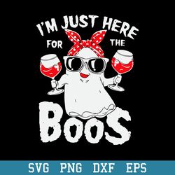 I_m Just Here For The Books Svg, Halloween Svg, Png Dxf Eps Digital File