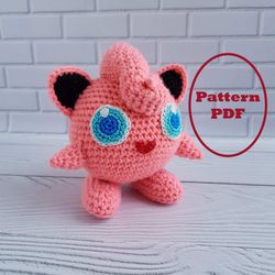 Amigurumi Pokemon JigglyPuff toy crochet pattern