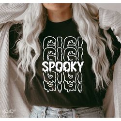 spooky gigi svg, spooky mom svg, halloween shirt gift for mom, halloween gigi svg, holiday mom svg, Png Dxf cut files su