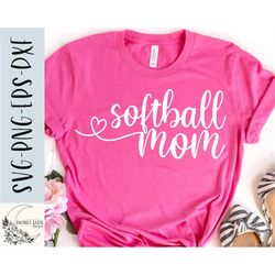 Softball mom SVG design - Softball SVG file for Cricut - Softball mama SVG - Digital Download