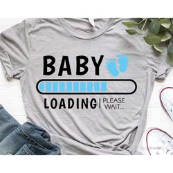 Baby Loading Svg Its a Boy Pregnancy Announcement Svg Maternity Svg Vinyl Cut File Svg Cricut Silhouette Cutting Files