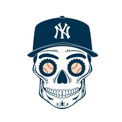 New York Yankees Shirt Svg Skull Yankees Baseball Vector, Gift For MLB Svg Diy Craft Svg File For Cricut, New York Yanke