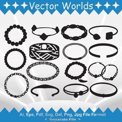 Bracelet svg, Bracelets svg, Bracelet, Fashion, SVG, ai, pdf, eps, svg, dxf, png, Vector