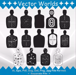 Bullet Target svg, Bullet Targets svg, Bullet, Target, SVG, ai, pdf, eps, svg, dxf, png, Vector