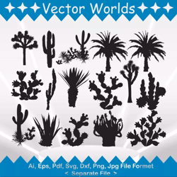 Cactus Tree svg, Cactus Trees svg, Cactus, Tree, print, SVG, ai, pdf, eps, svg, dxf, png, Vector
