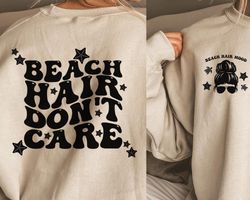 Beach Hair Dont Care Svg, Lake vibes Svg, Summer shirt gift Svg, Beach Hair Svg, Camping Svg, Png Cu