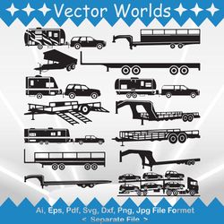 Car Trailer svg, Car Trailers svg, Car, Trailer, SVG, ai, pdf, eps, svg, dxf, png, Vector