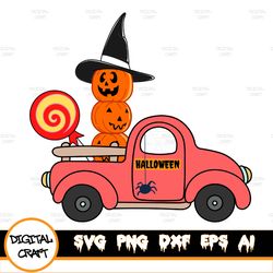 Halloween Truck SVG Pumpkin Ghost Spooky,Happy Halloween SVG, Halloween Monster Truck SVG, Pumpkin SVG, Digital Download