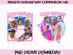Ryan Gosling Vintage Graphic png, Ryan Gosling Barbie 2023 png, Ryan Gosling