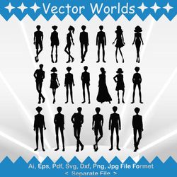 Character svg, Characters svg, Man, Woman, SVG, ai, pdf, eps, svg, dxf, png, Vector