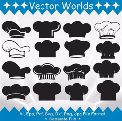 chef hat svg, chef hats svg, chef, hat, svg, ai, pdf, eps, svg, dxf, png, vector
