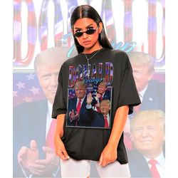 Retro Donald Trump Shirt -Donald Trump Homage Tshirt,Donald Trump Fan Tees,Donald Trump Retro 90s Sweater,Donald Trump M