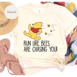 Run Like Bees are Chasing You Shirt, Pooh Bear Shirt, Disney Shirts, runDisney Marathon Shirt, Runner T-Shirt, Family Tr