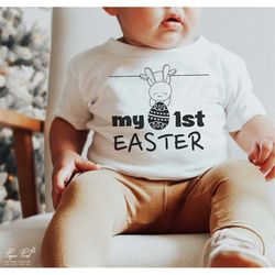 My First Easter SVG, My 1st Easter SVG, Babys First Easter Onesie SVG, baby boy Easter Svg, baby girl Easter Svg, Png Sv