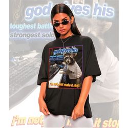 God Gives His Toughes Battles Meme Shirt -Raccoon Tanuki,Opossums Lover Shirt,Possums Shirt,Sad Opossums Meme,Eat Trash