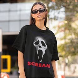 Retro Scream Shirt-retro scream movie shirt,scream movie sweatshirt,scream crewneck,90s movie tshirts,stu macher shirt,d