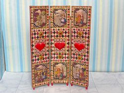 Screen for a dollhouse. 1:12. doll furniture, doll miniature, doll accessories.