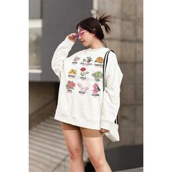 Disney Princesses Type of Flowers Sweatshirt, Floral Shirts, Magic Kingdom Unisex Family and Friends Sweatshirt E0793