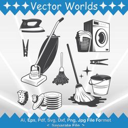 Cleaning Set svg, Cleaning Sets svg, Cleaning, Sets, SVG, ai, pdf, eps, svg, dxf, png, Vector