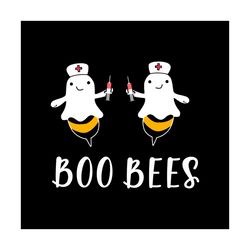Nurse Boo Bees Halloween Svg Halloween Vector Svg, Halloween Boo Gift For Halloween Day Svg, Silhouette Sublimation File
