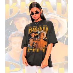 Retro BRAD PITT Shirt-Brad Pitt Sweatshirt,Brad Pitt Hoodie,Brad Pitt Tshirt,Brad Pitt T shirt,Brad Pitt T-shirt,Brad Pi