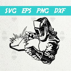 Woman Welder SVG PNG