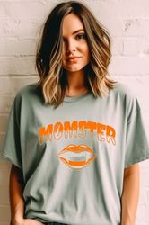 Comfort Colors Momster Shirt, Retro Halloween t-shirt, Cute Fa