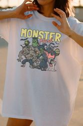 Retro Halloween Comfort Colors shirt, Monster Mash TShirt, Vin