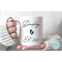 daddy - first daddy gift, daddy gift, new daddy gift, again daddy mug, baby reveal mug, new baby gift, first dad mug, fa
