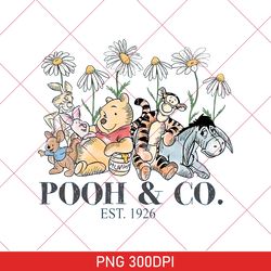 Vintage Pooh And Friends Est 1926 PNG, Retro Pooh & Co PNG, Vintage Hundred Acre Woods, Walt Disney World, Bear Pooh PNG