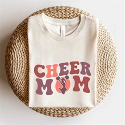 Cheer Mom SVG, Cheer Mom PNG, Retro, Wavy, Boho