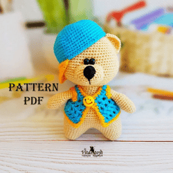 Toy Teddy Bear amigurumi crochet pattern