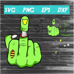 Zombie Middle Finger SVG