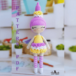 doll ballerina Emma amigurumi crochet pattern