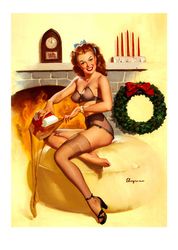Vintage Pin Up Girl - Cross Stitch Pattern Counted Vintage PDF - 111-448