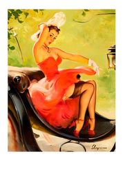 Vintage Pin Up Girl - Cross Stitch Pattern Counted Vintage PDF - 111-449