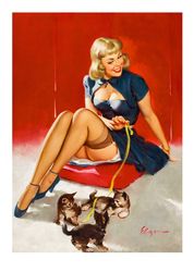 Vintage Pin Up Girl - Cross Stitch Pattern Counted Vintage PDF - 111-453