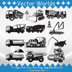 Concrete Pump Truck svg, Concrete Pump Trucks svg, Concrete Pump, Truck, SVG, ai, pdf, eps, svg, dxf, png, Vector