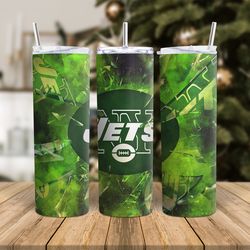 New York Jets NFL Tumbler Png , Football Tumbler Wrap Design, NFl Tumbler Wrap